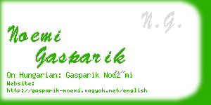 noemi gasparik business card